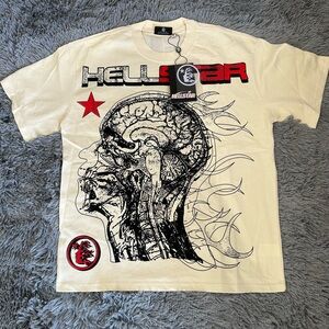Hellstar Graphic Men's T-Shirt - White and Red